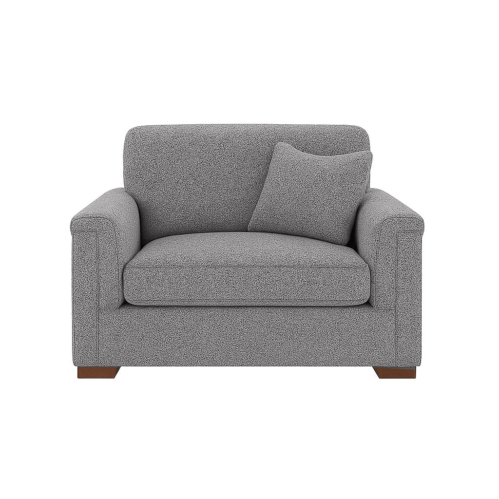 Waverton 1.5 Seater Fabric Sofa-Metal