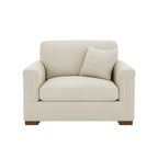 Waverton 1.5 Seater Fabric Sofa-Snow