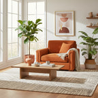 Waverton Fabric Armchair-Flame