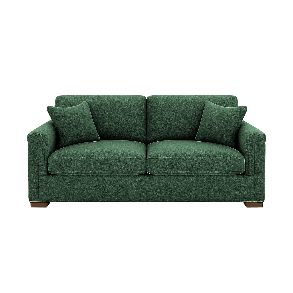 Waverton 2 Seater Fabric Sofa-Evergreen