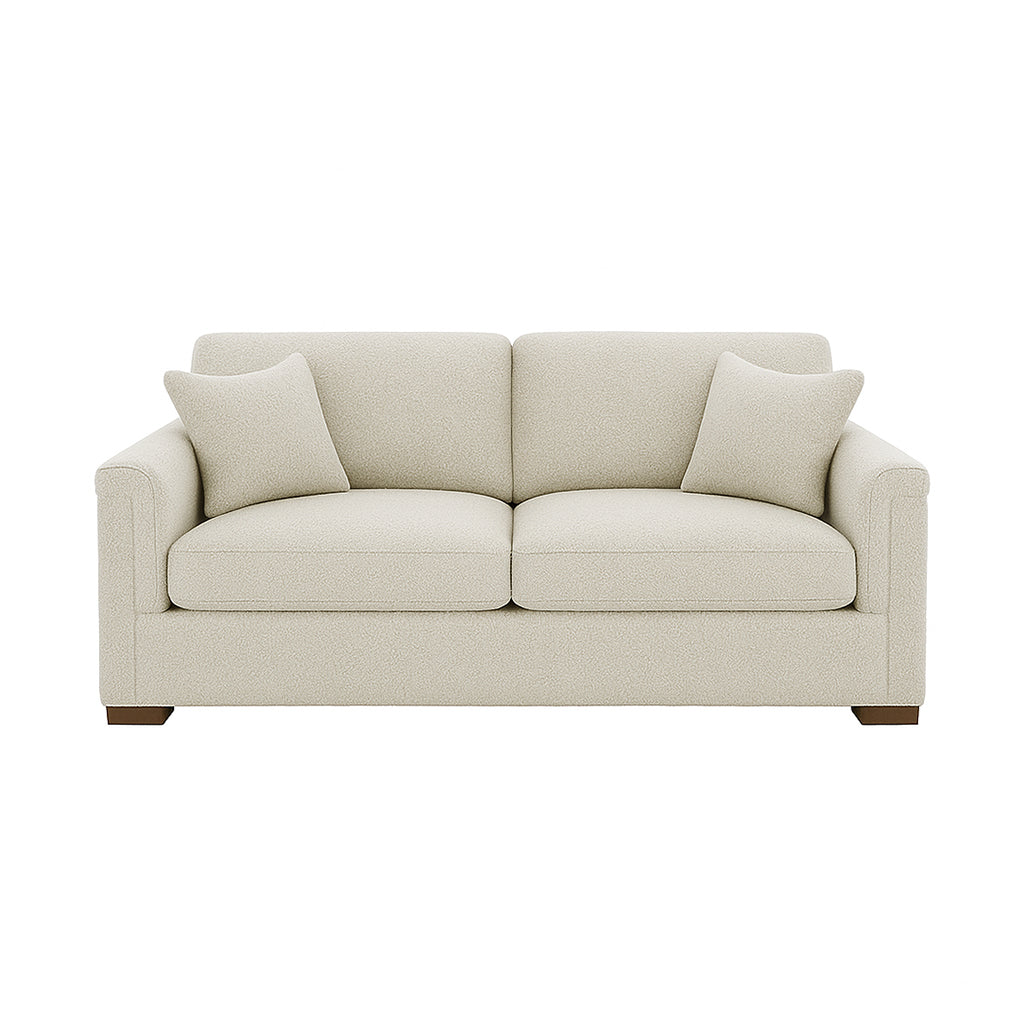 Waverton 2 Seater Fabric Sofa-Snow