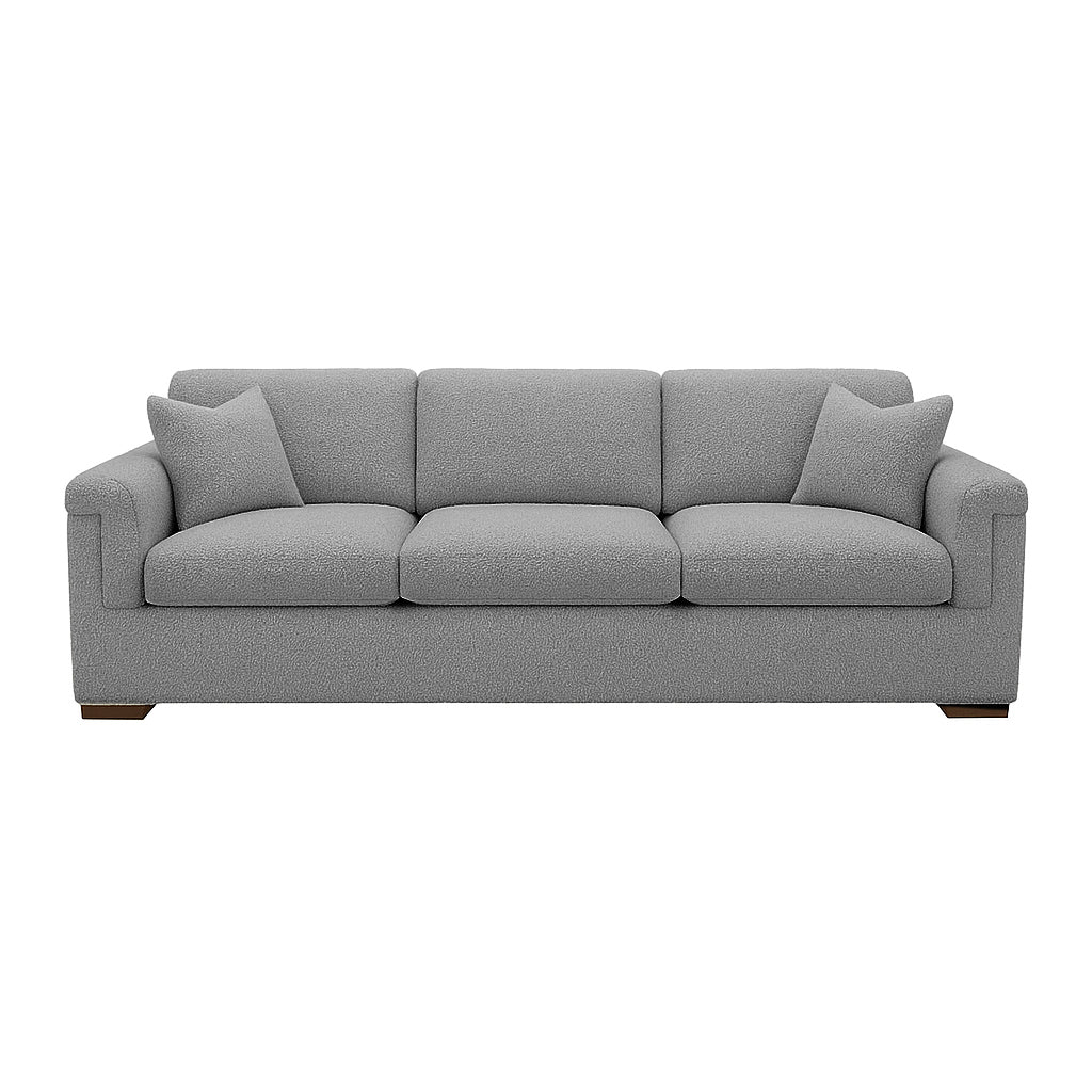 Waverton 3 Seater Fabric Sofa-Metal