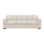 Waverton 3 Seater Fabric Sofa-Snow