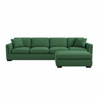 Waverton 4 Seater Fabric Sofa-Evergreen