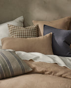 Como Square Linen Cushion 50cm x50cm-Smoke