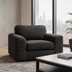 Windsor 1.5 Seater Fabric Sofa-Woodsmoke