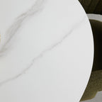 Windsor 1200 Dia Round Dining Table-Snow White