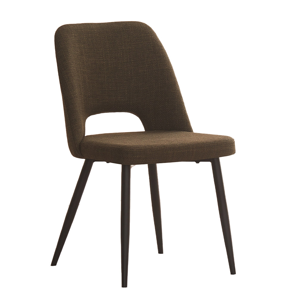 Zara Dining Chair-Olive with Black Legs