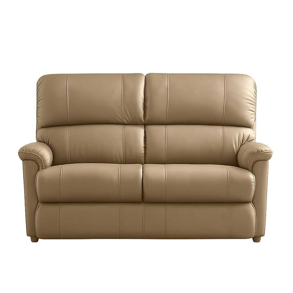 Lazboy Stanley 2.5 Seater Leather Sofa-Mushroom