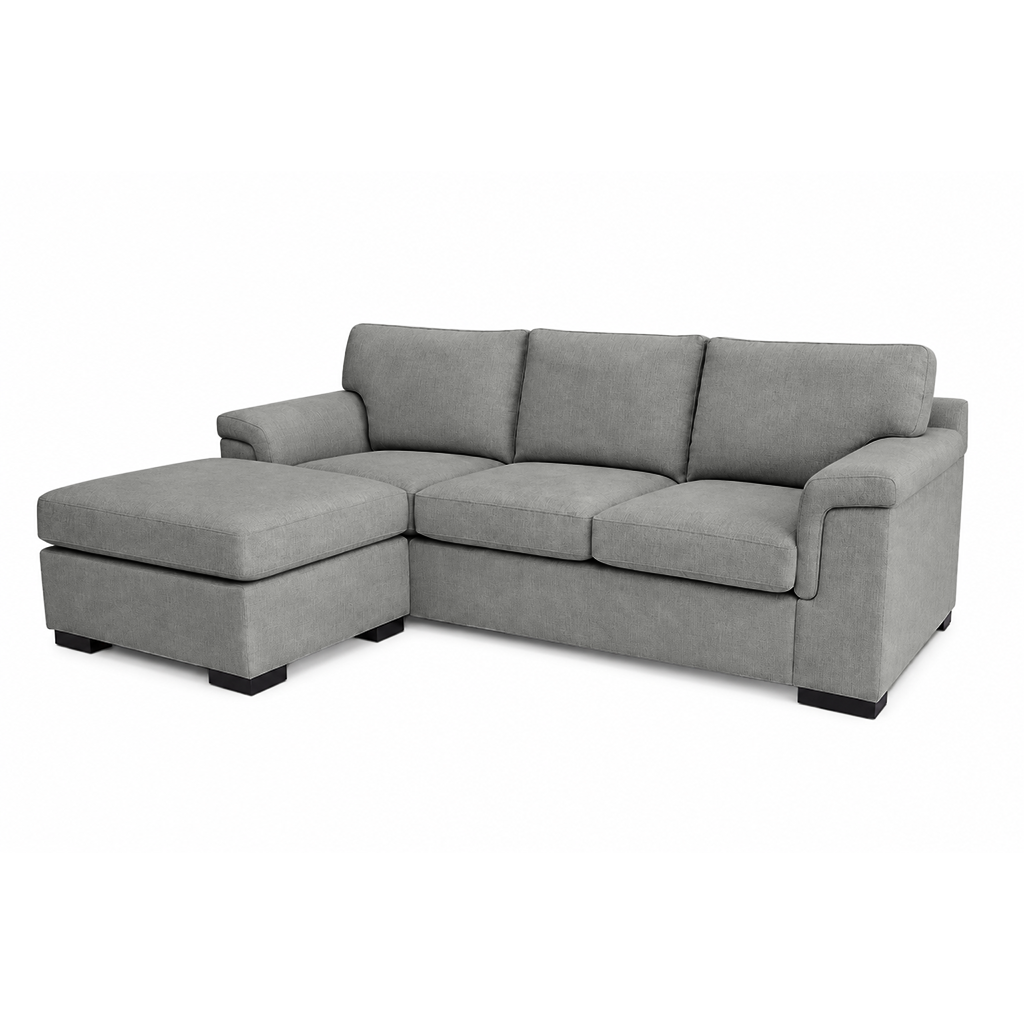 Hudson 3.5 Seater Fabric Sofa with Ottoman