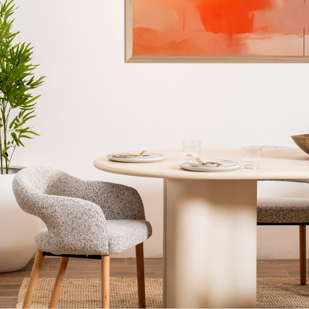 Coastal Dining Table-Pebble