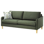 Converse 2.5 Seater Fabric Sofa-Forest