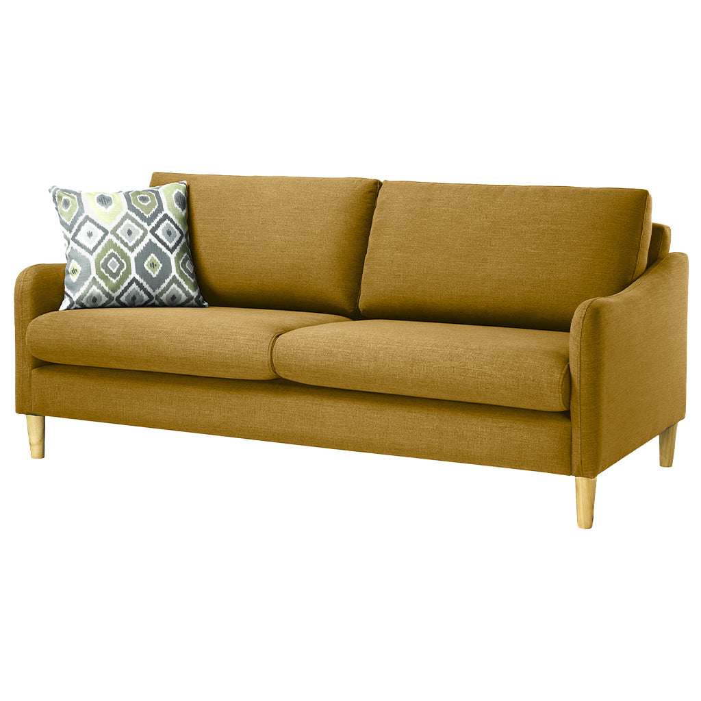 Converse 2.5 Seater Fabric Sofa-Honey