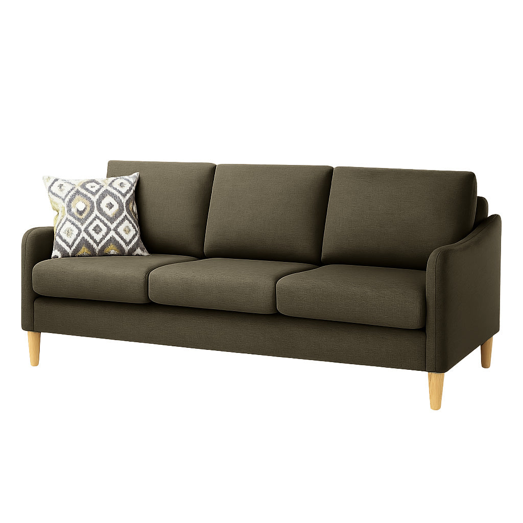 Converse 3 Seater Fabric Sofa-Ashwood