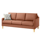 Converse 3 Seater Fabric Sofa-Coral