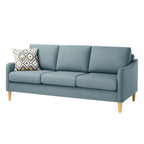 Converse 3 Seater Fabric Sofa with Reversible Chaise-Cool Mint