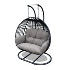 Koala Double Egg Swing Chair-Black