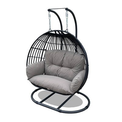 Koala Double Egg Swing Chair-Black