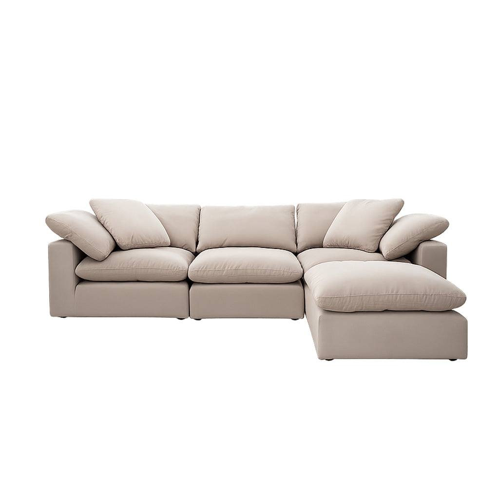 Dream 3 Seater with Ottoman-Oatmeal