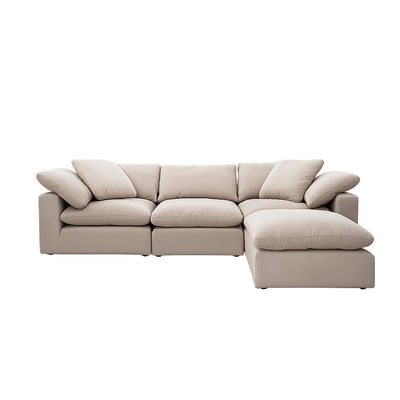Dream 3 Seater with Ottoman-Oatmeal