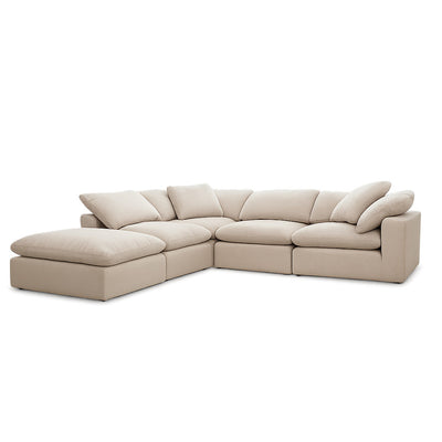 Dream 4 Seater with Ottoman-Oatmeal