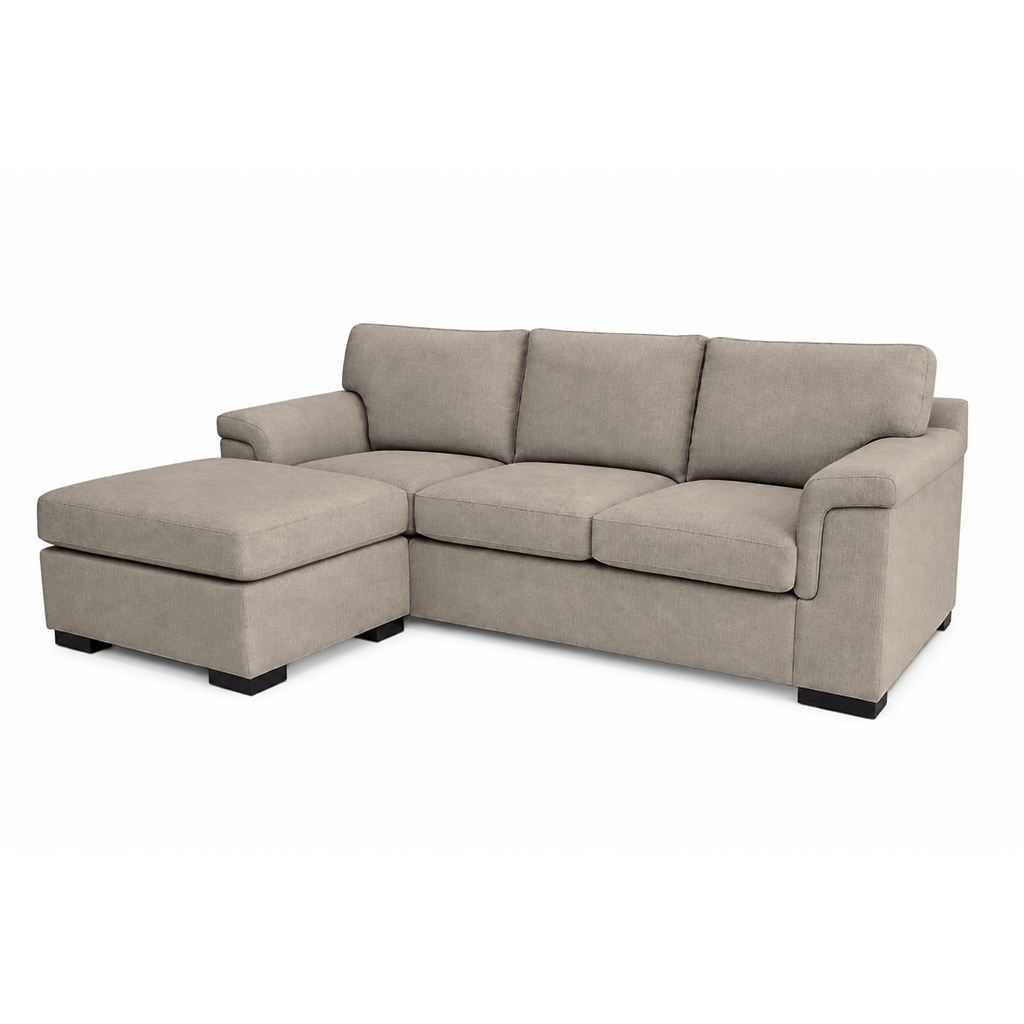 Hudson 3.5 Seater Fabric Sofa with Ottoman