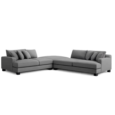 Evie 4 Seater plus Ottoman-Moon Mist