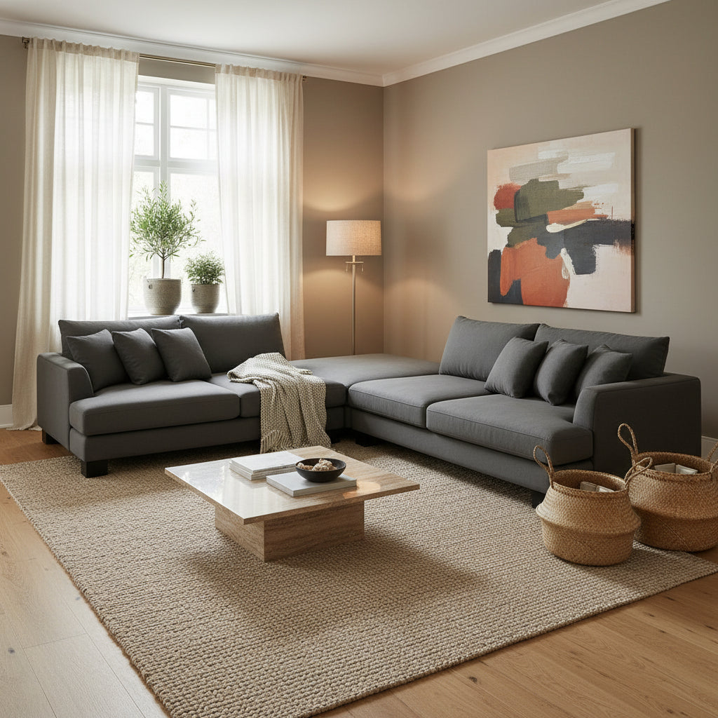 Evie 4 Seater plus Ottoman