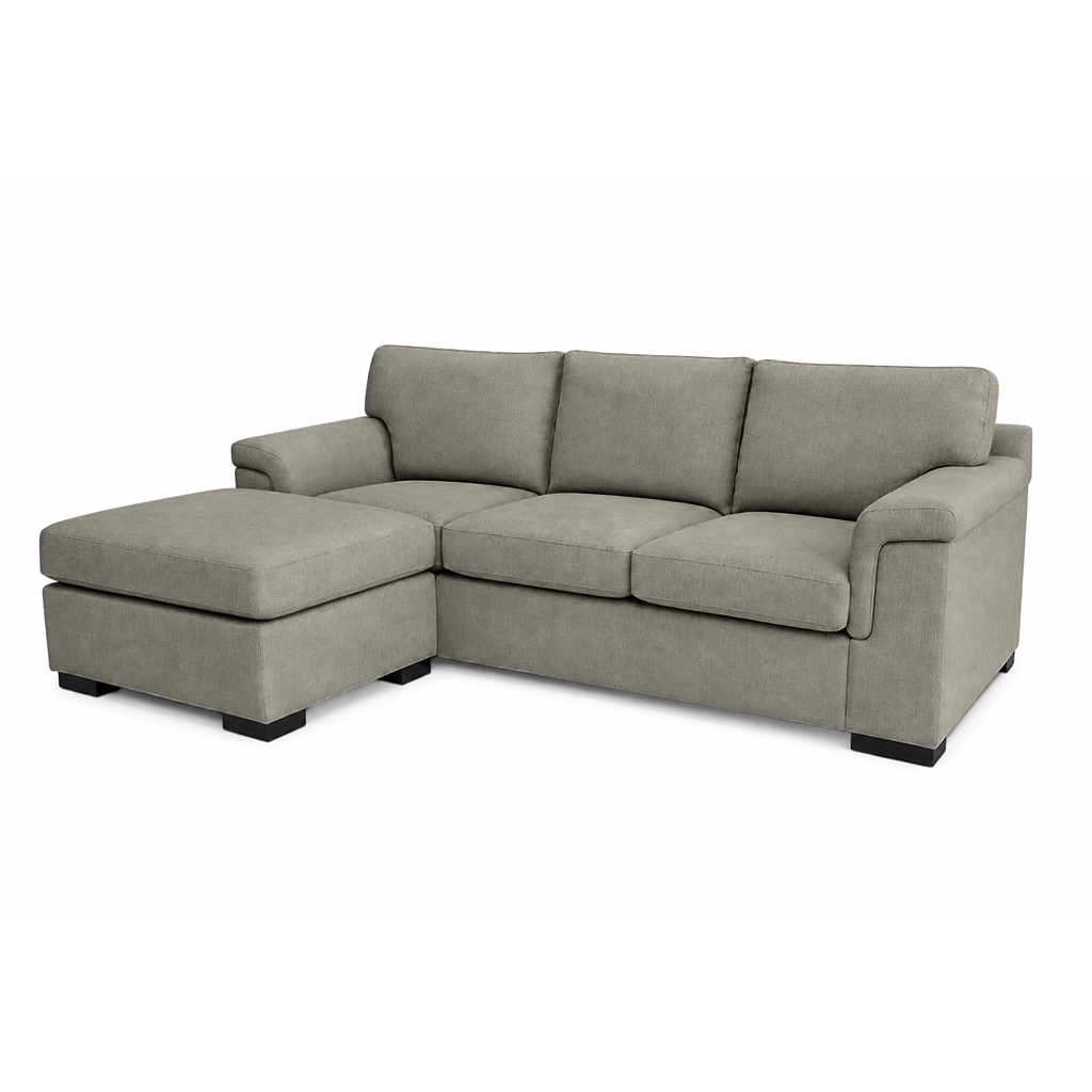 Hudson 3.5 Seater Fabric Sofa with Ottoman