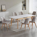 Forest Dining Chair Set of 2–Taupe Chenille Fabric