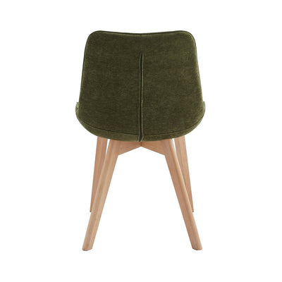 Forest Dining Chair Set of 2–Green Chenille Fabric hover image