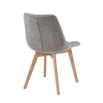 Forest Dining Chair Set of 2–Light Grey Chenille Fabric hover image