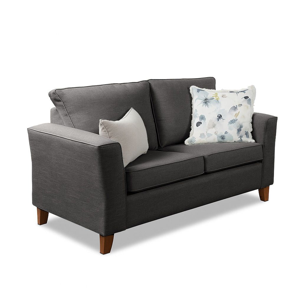 Kitty 2 Seater Fabric Sofa-Ash