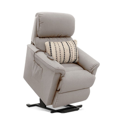 Lazboy Stanley Fabric Bronze Power Lift Chair-Nickel