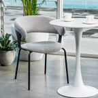Kenny Dining Chair Set of 2-Silver Grey