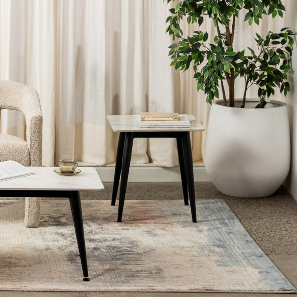 Bentley Lamp Table-Snow White