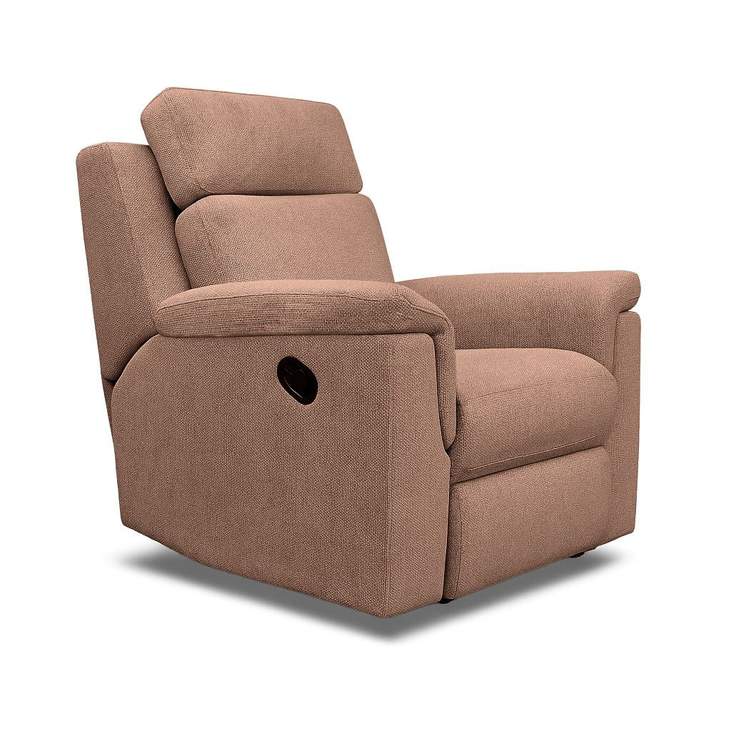 Monaro Fabric Manual Recliner-Rustica