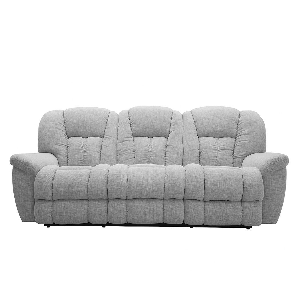 Lazboy Maverick Fabric 3 Seater Glideaway-Cloud