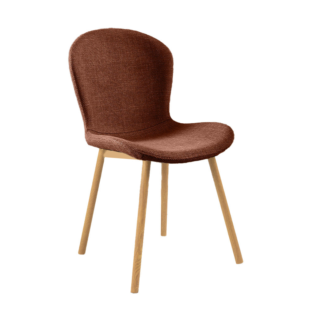 Maya Dining Chair-Russet with Oak Look Legs