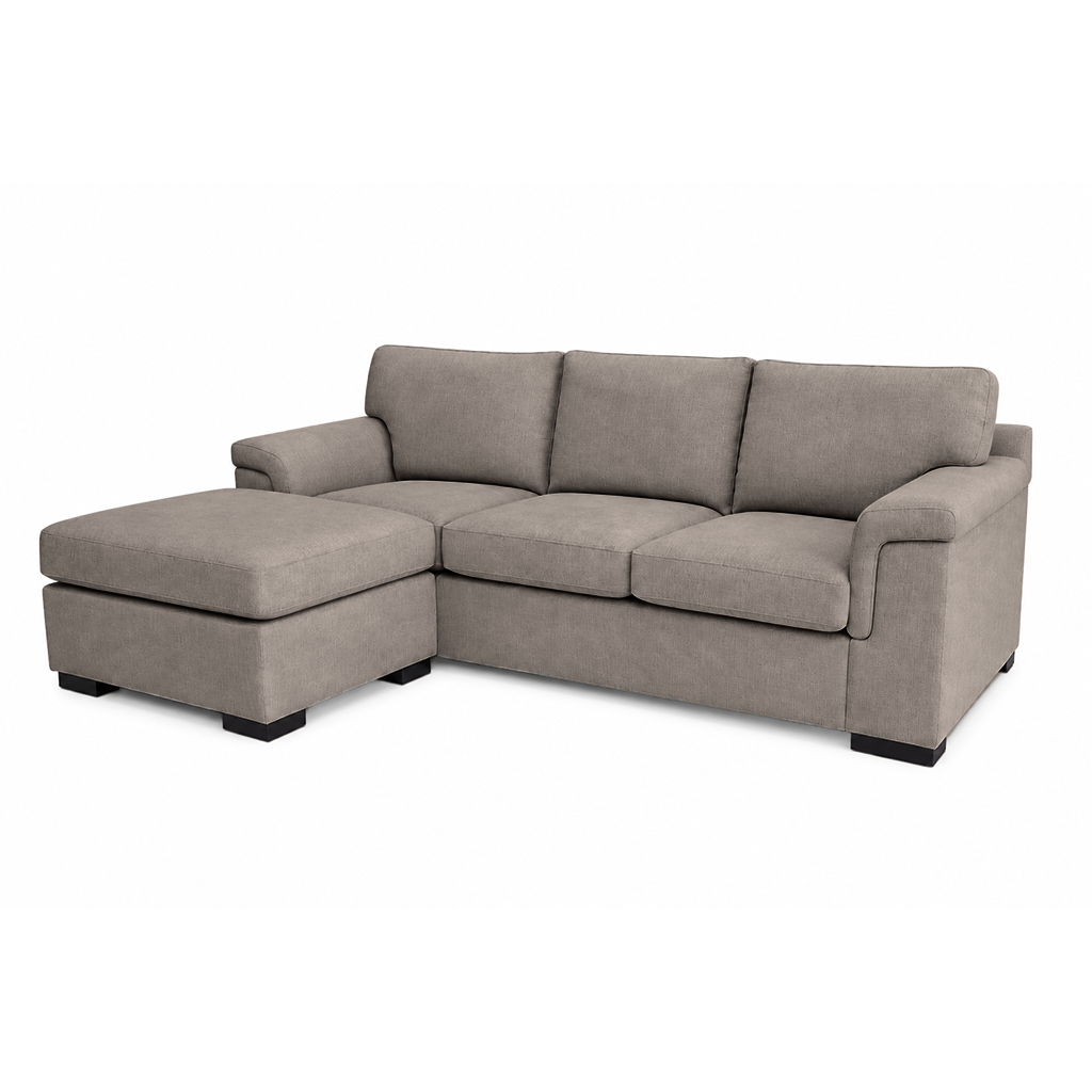 Hudson 3.5 Seater Fabric Sofa with Ottoman