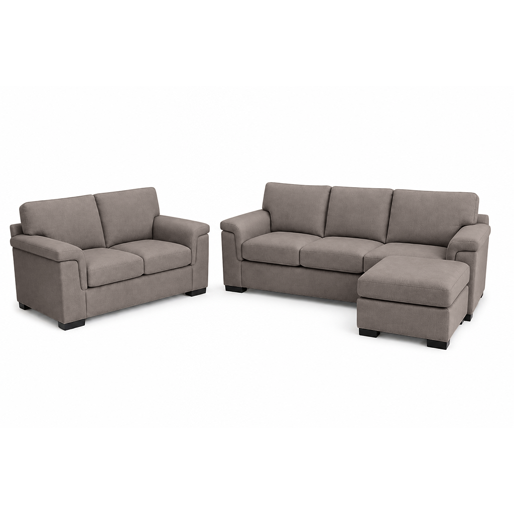 Hudson Fabric Sofa Set 3.5 Seater+2 Seater+Ottoman
