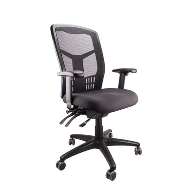 Mirae Office Chair High Back with Arms-Black