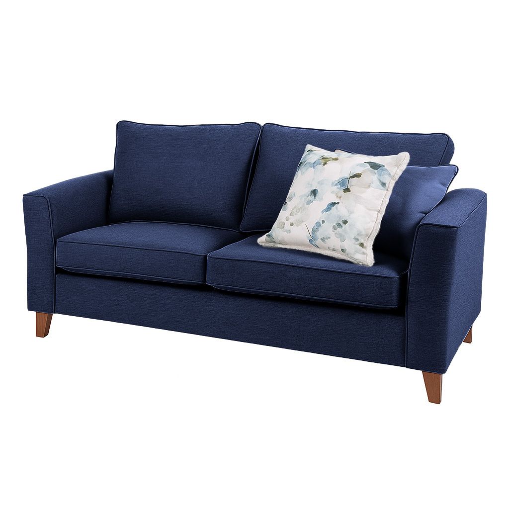 Kitty 2.5 Seater Fabric Sofa-Denim