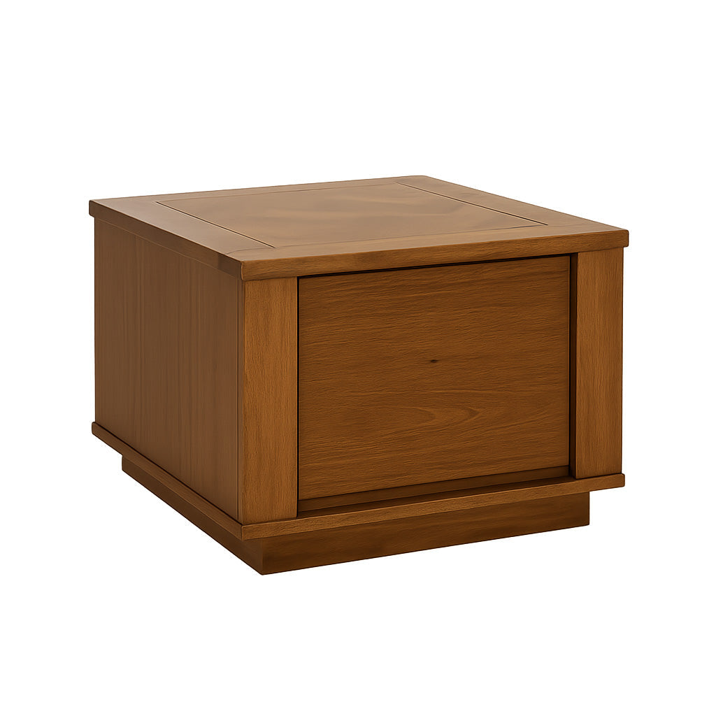 Parquetry Lamp Table-Smoke