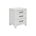 Florida 3 Drawer Bedside-White Wash