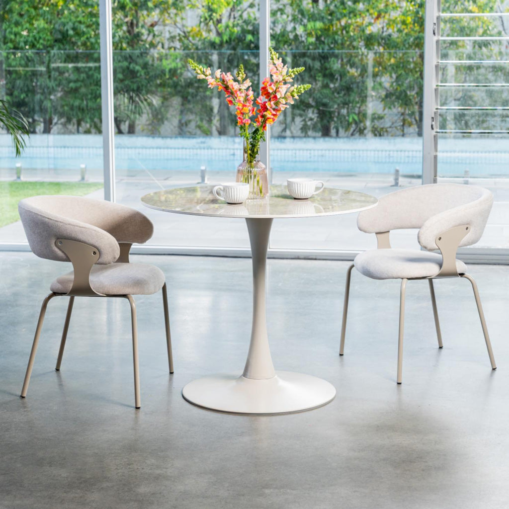 Scandi Medium Round Dining Table 900 Dia-Rocky