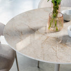 Scandi Medium Round Dining Table 900 Dia-Rocky