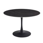 Scandi Large Round Dining Table 1200 Dia-Black Sand