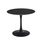 Scandi Medium Round Dining Table 900 Dia-Black Sand