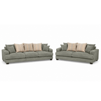 Noosa 2 Piece Sofa Set Scatter Back Design-3 Seater+2 Seater